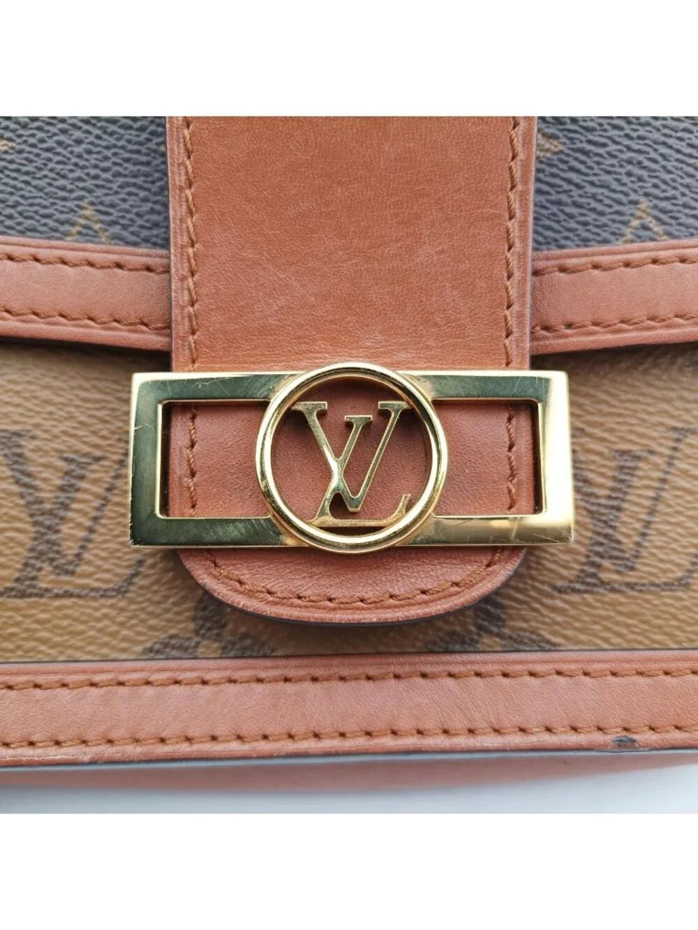 Louis Vuitton Dauphine Monogram Brown Reverse Handbag